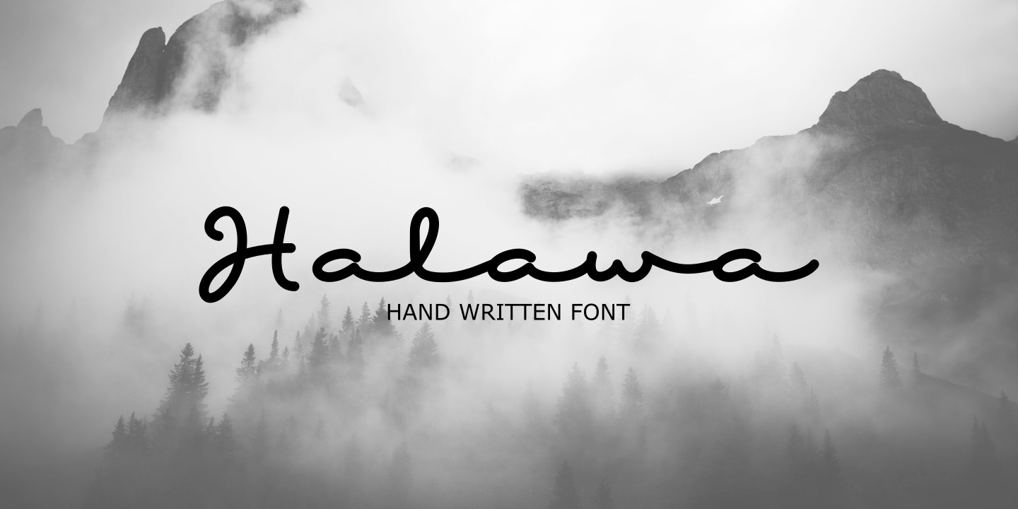 Beispiel einer Halawa-Schriftart